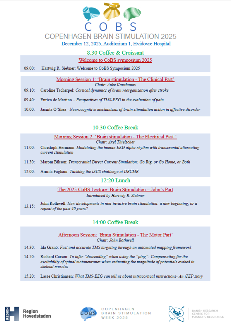 CoBS Symposium 2025 program hjemmeside